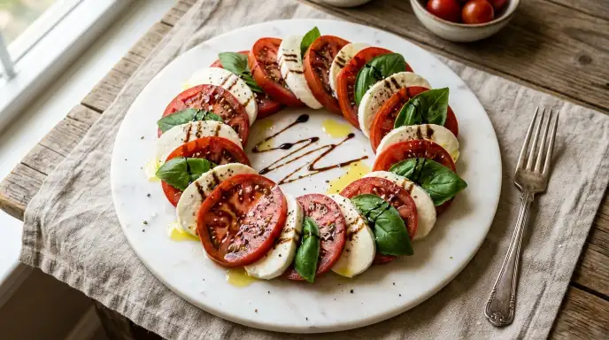 Best Homemade Caprese Salad Recipe 1 Caprese salad on serving platter 202605251126 1