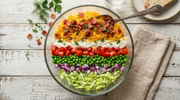 Best Classic Seven Layer Salad Recipe – Try Today! 1 Seven Layer Salad Recipe Classic