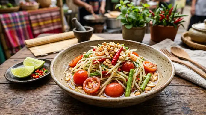 Authentic Thai Papaya Salad Recipe – Quick & Delicious 1 Thai Papaya Salad Recipe